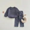 Ensembles de vêtements 04Y bébé garçon fille vêtements ensemble né infantile automne printemps à la main arc-en-ciel tenues hauts pantalons vêtements pour enfants enfants 231020