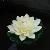 Decorative Flowers Wreaths 12pcs 18cm Floating Lotus Artificial Flower Wedding Home Party Garden Pool Decorations DIY Water Lily Mariage Fake Plants 231020