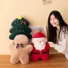 Plush Dolls 45CM Cute Gingerbread Man Santa Claus ChristmasTree Toy Christmas Series Stuffed Soft Pillow Festival Year Nice Gifts 231020