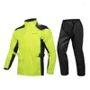 Racing Sets Outdoor rijden motorfiets fietsen regenjas waterdicht motorpak full-body regenjas broek gespleten doek