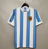 1978 1986 1998 Argentina Retro Soccer Jersey Maradona 1996 2000 2001 2006 2010 Kempes Batistuta Riquelme Higuain Kun Aguero Caniggia Aimarフットボールシャツ6666