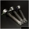 Rökande rör Glass Slides Set Male/Female Stem Slide Tratt Tube Rubber Grommet Downstem For Water Pipe Bong Drop Delivery Home Gar Dhabs