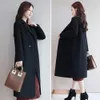 Women's Wool Blend's Coat Jackets Elegant Long Classic Overcoat Warmness Autumn Especially Winter Single Fashion Jacket Coats 231020