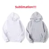 Outros suprimentos de festa festiva Sublimação Hoodie Manga Longa Moletons Transferência de Calor Em Branco Gery Camisa de Cor Branca 95% Poliéster T Dh2Vg