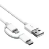 2 in 1 Micro USB Type C Cable Fast Charging Phone Charger USB Data Cord For Xiaomi Samsung Huawei Oneplus Sony Nokia USB C Cable LL LL