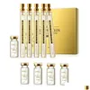 Outros itens de cuidados de saúde Sem agulha 24K Gold Protein Petide Essence Liquid Set Colágeno com 5pcs Face Lift Thread Hidratante Moisturiz Dhgrb