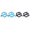 Pédales de vélo Racework 2 paires de pédales de VTT roulements ultralégers vélo plat pour route de montagne BMX bleu noir