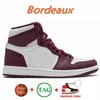 Jumpman 1 Uomo Donna Scarpe da pallacanestro Palomion Satin Bred WASHED BLACK Chicago Rosso Scuro Mocha Digitale Rosa Walking Escursionismo Scarpe da ginnastica da esterno Sneakers