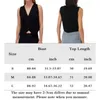 Women's Vests Women V-Neck Knitted Vest Casual Sleeveless Crop Slim Fit Crochet Fashion Front Buttons Waistcoat