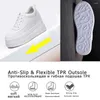 Chaussures habillées Fujin 9cm Plate-forme Talon Wedge Sneakers Pompes Blanc Air Mesh Creux Femmes Zapatos De Mujer