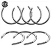 Stud 50 teile/los 14G/16G G23 Curcular Barbell Hufeisen Ring Bar Ersatz Piercing Schmuck Zubehör - Nur Post Keine Kugel 231020