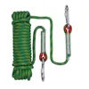 Cuerdas de escalada 10 mm x 10 m 20 m 30 m 50 m Cuerda para escalar en roca Equipo para acampar al aire libre Equipo Wall Hill Survival Fire Escape Seguridad Hebilla rayada 231021