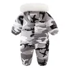 Rompers -30C Winter Baby Clothes Thicken Warm Snowsuits for Baby Girl Boy Hooded Jackets Waterproof Ski Suits Kids Coats Outerwear 231020