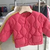 Piumino Autunno Inverno Bambini Piumini Ultraleggero Bambino O-Collo Piumino d'anatra Cappotto Bambino Bottoni Capispalla per neonate 231020