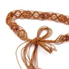 Belts Bohemian Handmade Braided Waist Rope For Women Beads Decors Shirt Dress Belt Dropship