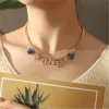 Chokers Cute Butterfly BABY HONEY ANGEL Letter Pendant Necklace For Women Short Trend Boho Jewelry Gift 231021