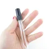 Parfümflasche, 50/100 Stück, 2 ml, 5 ml, 10 ml, schwarz, transparent, tragbar, Mini-Parfüm-Glasflasche, leere Kosmetikflasche, Probe, dünne Glasfläschchen, Großhandel 2 231020