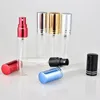 Flacon de parfum 20 pièces/lot 5ML 10ML 15ML, flacon pulvérisateur en verre fin Transparent, flacons en verre d'échantillon, Mini atomiseur de parfum Portable, or Sil 231020