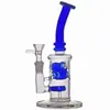 Оптовая торговля Fab Egg Glass Beaker Bongs 14mm Joint Recycler Ashcatcher Кальян Honycomb Perc Bubbler Водопроводные трубы с большим размером 40 мм Шаровая масляная горелка Dhl Free