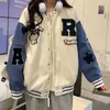 Giubbotti Autunno Abbigliamento da baseball 10 12 anni Per ragazze adolescenti Abbigliamento Studenti Giacca da ricamo allentata Cappotto femminile Donna Bomber Bambini 231020