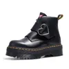 Doc Martins Dr Martins 남자 디자이너 특허 가죽 부츠 짧은 플랫폼 부츠 Doc Martens 여성 Marten High Leather Winter Snow Booties 바닥 무릎 신발