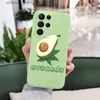 Cell Phone Cases Delicious Avocado Phone Case For Samsung Galaxy S22 S21 S20 Ultra Plus FE S10 S9 S10E Note 20 ultra 10 9 Plus Cover Q231021