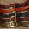 Otros accesorios de moda Cinturón de mujer de 2,8 cm de ancho Cuero genuino para mujer Hebilla de cobre Hebilla Correa Diseñador Vintage para jeans 231020