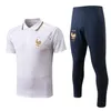 2023 2024 hommes français manches courtes survêtement de football vêtements de sport costume de football uniforme de maillot de football 22 23 24 MBAPPE Benzema sweat-shirt ensemble