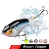 Baits Lures Topwater Fishing Lure Floating Rotating Tail Plopping Minnow Surface Crankbait for Bass Trout Pike Double Propeller Whopper 231020