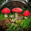 Tuindecoraties 3 stuks Paddestoel Huis Hars Fee Ambachtelijke Miniatuur MossGnome Terrarium Woondecoratie