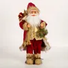 1 pezzo di bambola di Babbo Natale, decorazione per zaino rosso con lucchetto dorato, decorazione artigianale di Babbo Natale, regali di Natale, decorazioni per finestre per interni di Natale, 30 cm/11,8 pollici