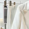 Abiti da uomo Luxury Spring Donna Pelliccia Design Street Feathers Abbigliamento bianco Due pezzi Blazer Pantaloni Set di alta qualità