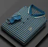 Diseñador polo camisa otoño para hombre camiseta rayas DR bordado manga larga camiseta de lujo ropa para hombre