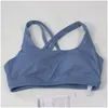 Tenue de yoga LU-088 Fitness de haute qualité Bra de yoga gymnat gym beurre beurre de croisement doux