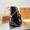 Designertas Tote Boodschappentas met grote capaciteit Dames Schouder Lakleer Mode Letters Rits Portemonnee Effen 40156