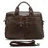 Porte-documents de luxe en cuir véritable mallette hommes sac d'affaires bureau ordinateur portable mâle messager fourre-tout livraison gratuite