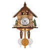 Wall Clocks Antique Wood Cuckoo Clock Bird Time Bell Swing Alarm Watch Home Decoration H09393645 Drop Delivery Garden Decor Dhsdc