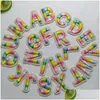 Notions de couture lettres 3D broderie fer sur appliques nom de l'alphabet anglais pour enfants sacs vêtements bricolage logo accessoires Drop Deliv