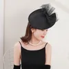 Berets Womens Felt Hat Wedding Bridal Hats And Fascinators/headpiece/party Hat/corsage Elegant Black Bridcage Party Hair Accessories