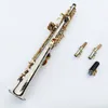 Made in Japan Yanagisa Soprano Saksofon WO37 Silny klawisz niklu z instrumentem Sax Soprano Muzyczne instrument ustnik