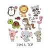 Notions Iron On Cute Animales Set For Kids Clothing Diy T Shirt Hoodies Applique Vinyl Heat Transfer Clothes Stickers Costume Acces