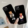 Obudowy telefonu komórkowego Nowy baron Filou Bear Case dla iPhone'a 15 14 13 12 Pro 11 Max x XR Mini XS Max 7 8 Plus 6s 2020 SE Pokrywa telefonu 231021