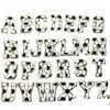 Notions 7,5 cm Motif de football Chenille Lettres de l'alphabet brodées pour vêtements de bricolage Veste à repasser sur accessoires Applique Drop Deli