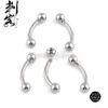 Stud Highly Polished G23 Body Jewelry 16 Gauge banana with ball 231020