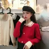 Women's Sweaters Red Sweater Loose Sweater Autumn Winter Coat Women Woman Sweaters Femme Chandails Pull Hiver 231020