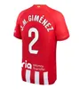 Ny stil Atletico Madrids Soccer Jerseys Griezmann 2023 2024 120 -årsjubileum 2023 2024 M.llorente Koke Saul Correa Lemar Football Shirt Men Kids Kit Set Uniforms