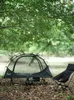 Tents and Shelters Vidalido Single Person Outdoor Camping Bed Tent Lightweight and Convenient Net Anti-mosquito Portable Aluminum Alloy Pole Inner 231021