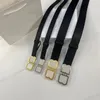 Plated gold buckle belt for woman designer belt man luxury thin letter pants cinturones dresses jeans leather simply waistband womens belt casual decoration ga019