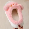 Slipper Cute Kawaii Girls Cartoon Cat Cat Kaptety Platforma Dzieci Platforma Eva Bottom Fur Slajdes Buty Baby Designer Kids Kitten Buty 231020