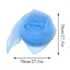 Scarves 2023 Girl Lovely Mulit Colours Fashion Plain Square Chiffon Neck Scarf Head For Halloween Costume Party Dress Up